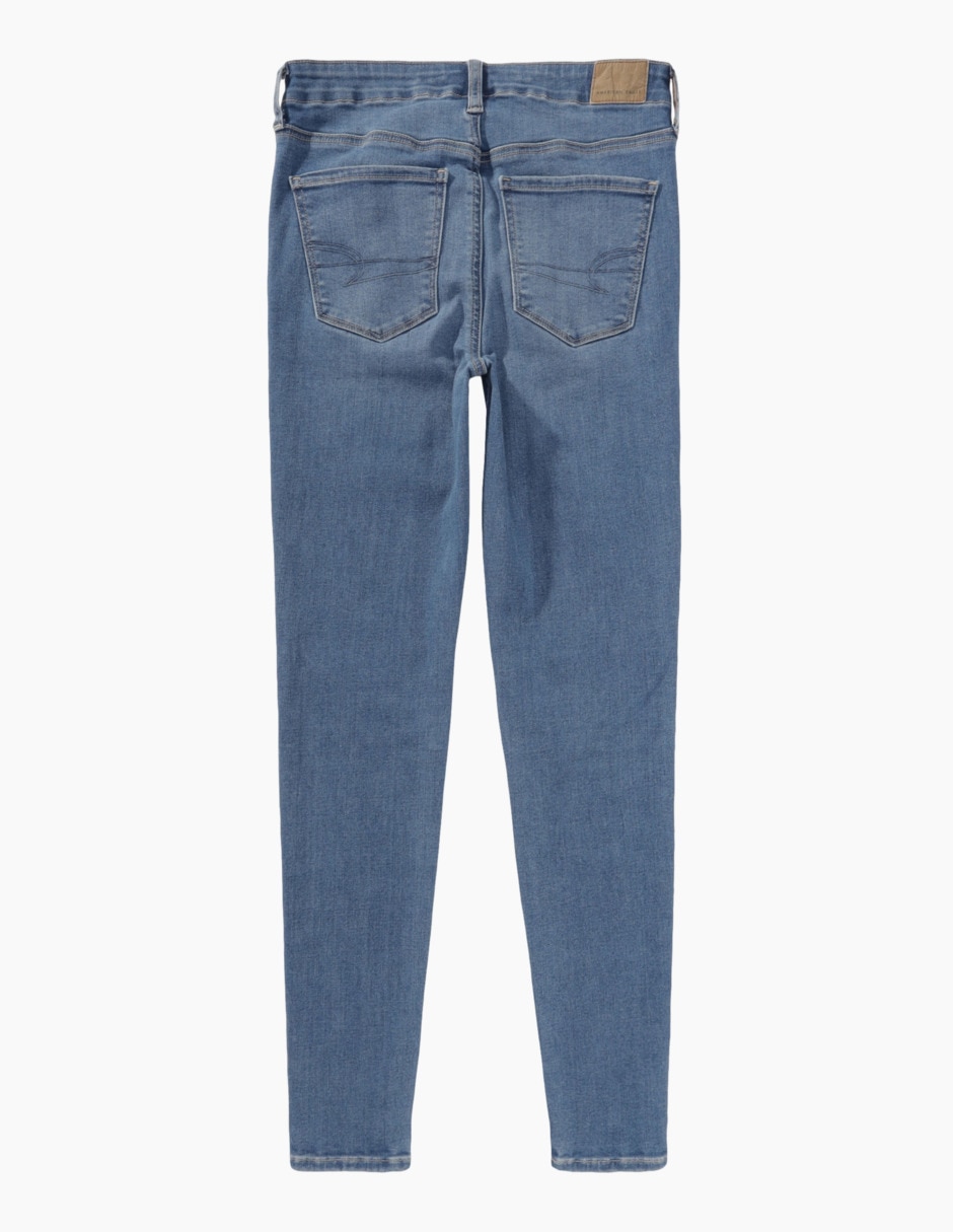 Jeans skinny corte cintura alta para mujer 2