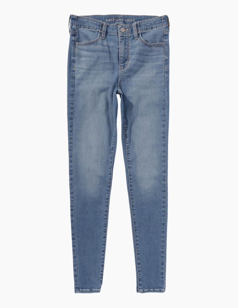 Jeans skinny corte cintura alta para mujer 3