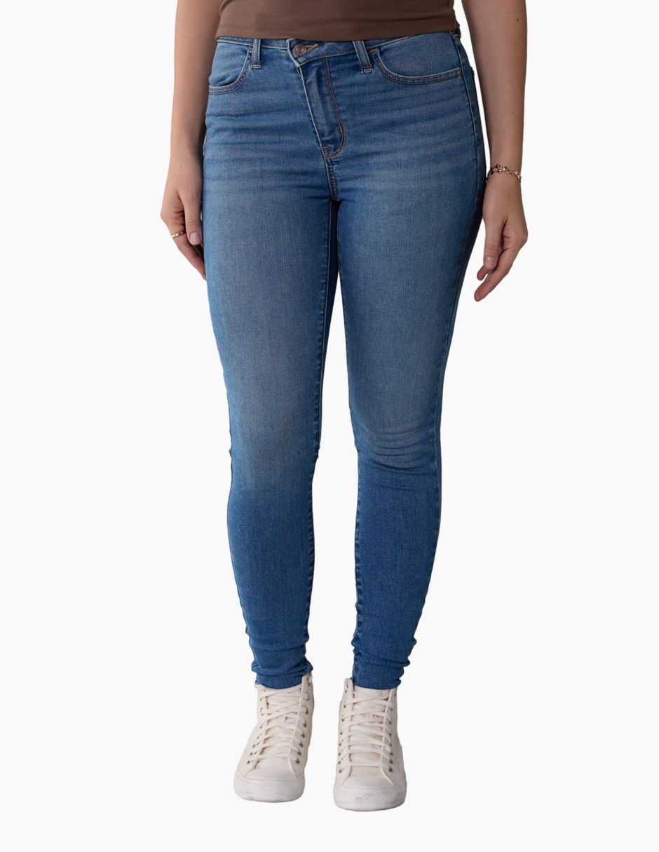 Jeans skinny corte cintura alta para mujer Jeans skinny corte cintura alta para mujer