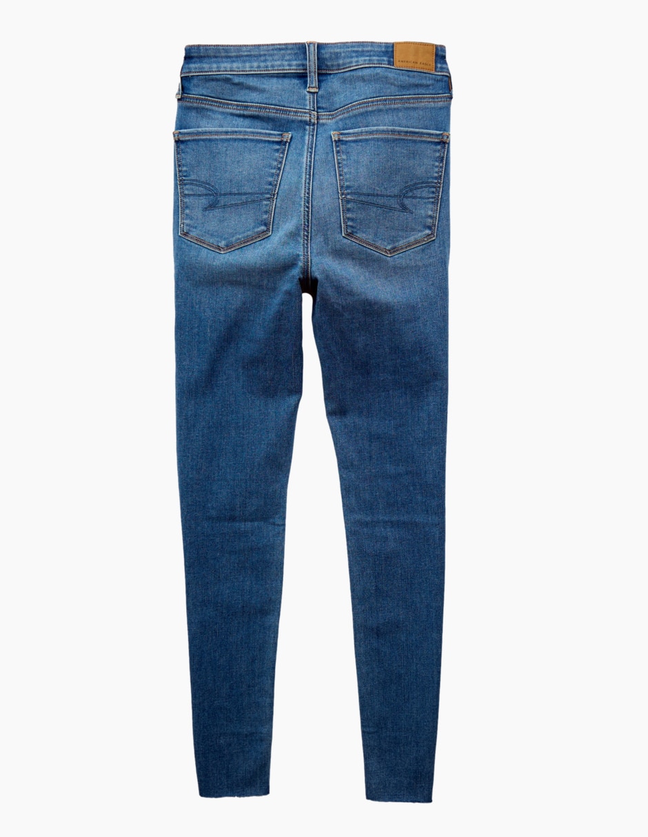 Jeans skinny corte cintura alta para mujer 2