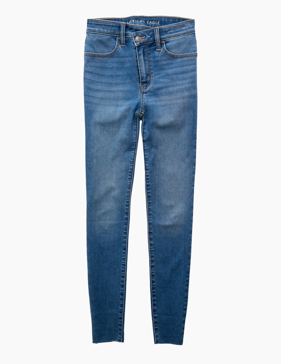 Jeans skinny corte cintura alta para mujer 3