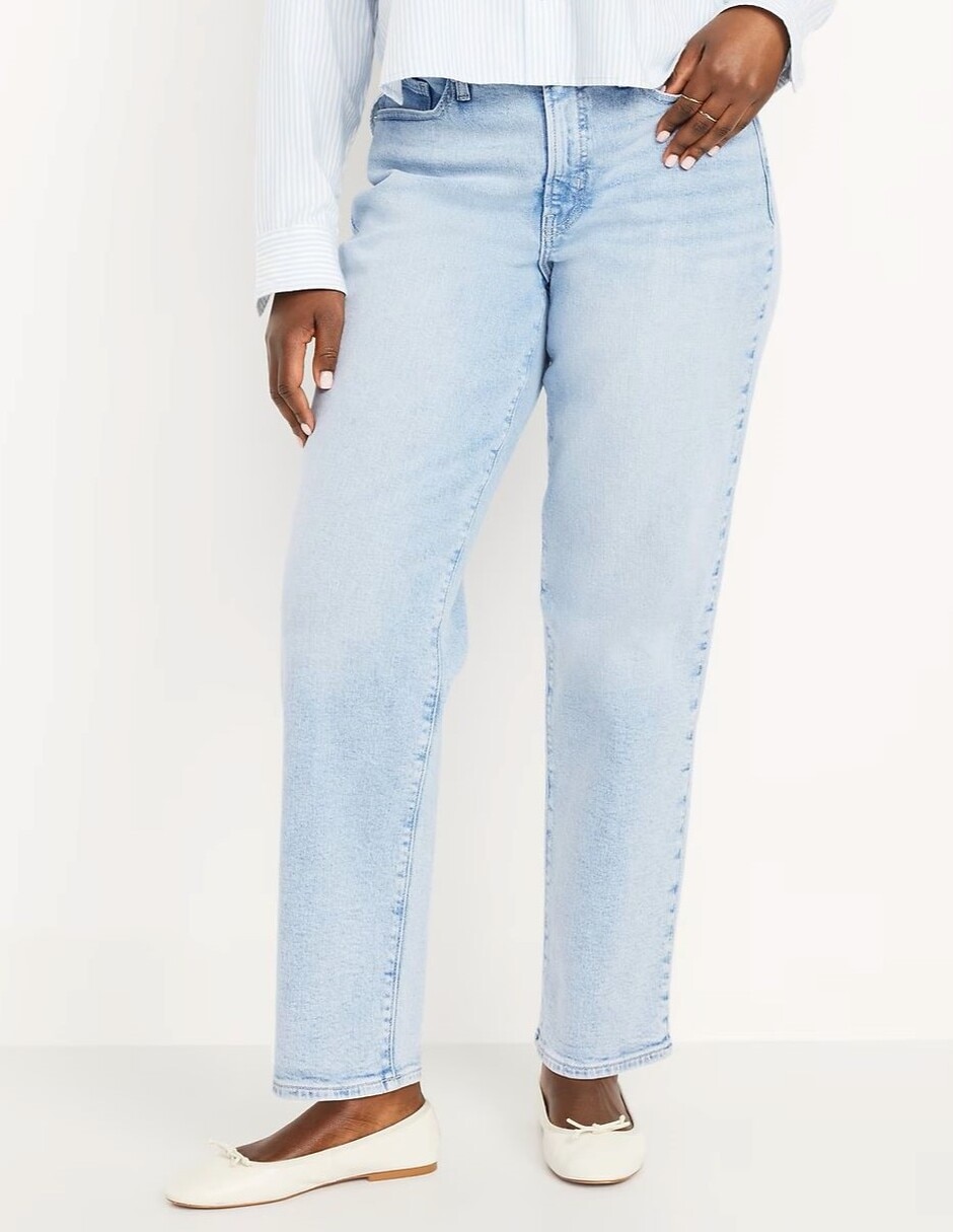 Jeans loose 693680-000 corte cintura para mujer Jeans loose 693680-000 corte cintura para mujer