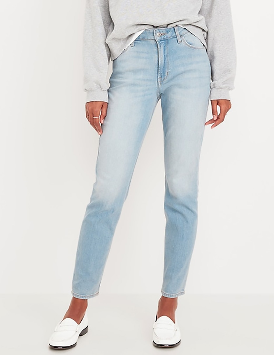 Jeans staight 000734889-674 corte cintura para mujer Jeans staight 000734889-674 corte cintura para mujer