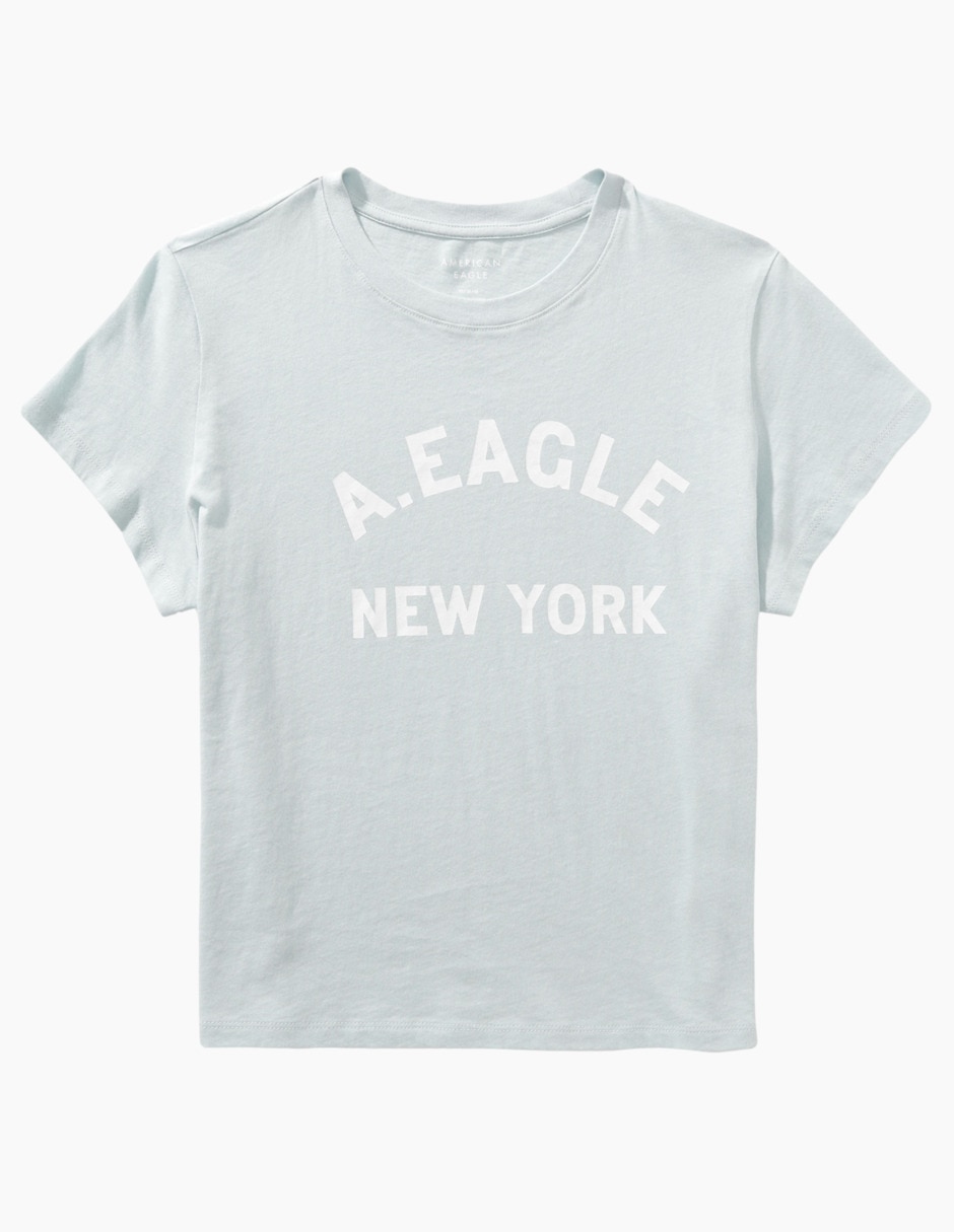 Playera manga corta American Eagle Intl Margot Graphic Tee cuello redondo para mujer