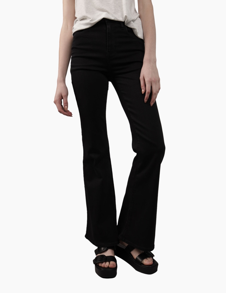 Jeans regular flare Super Hi-Rise Flare corte cintura alta para mujer Jeans regular flare Super Hi-Rise Flare corte cintura alta para mujer