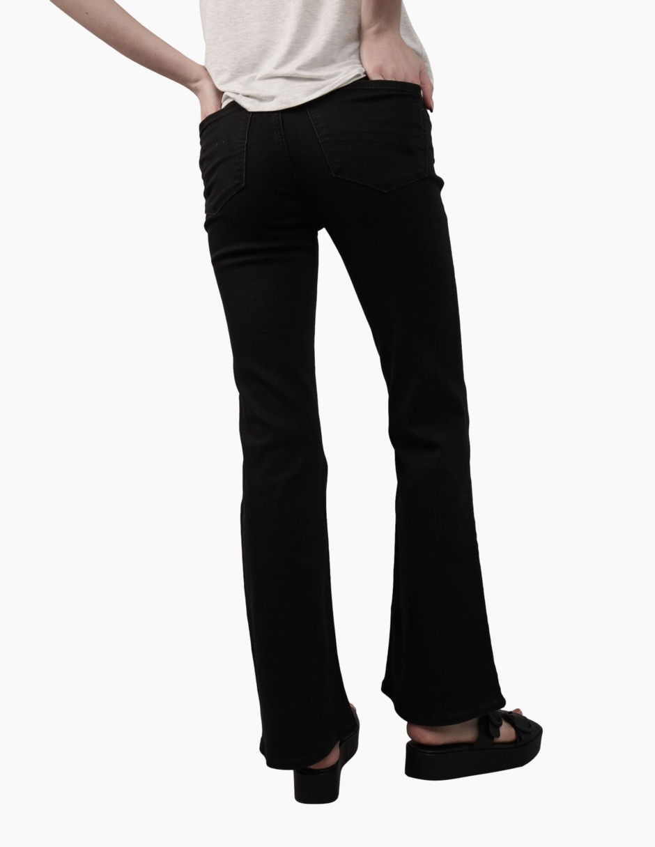 Jeans regular flare Super Hi-Rise Flare corte cintura alta para mujer 2