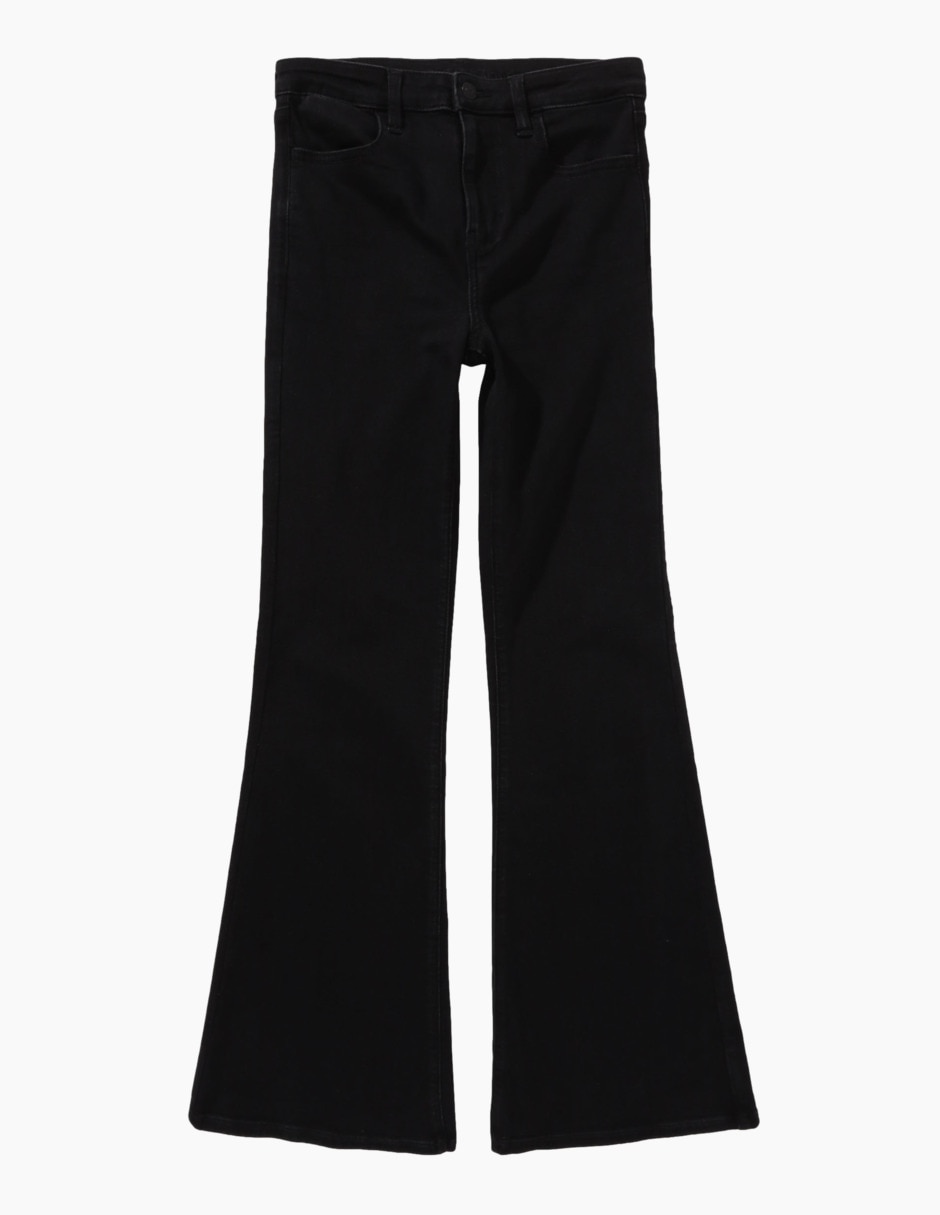 Jeans regular flare Super Hi-Rise Flare corte cintura alta para mujer 3