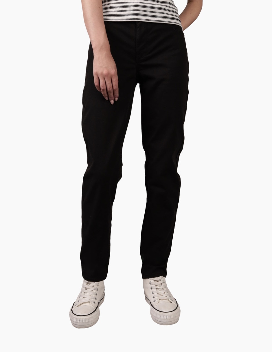 Jeans straight corte cintura para mujer Jeans straight corte cintura para mujer