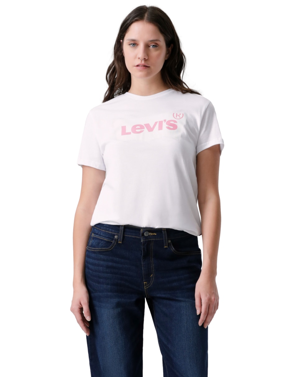 Playera manga corta cuello redondo mujer Playera manga corta cuello redondo mujer