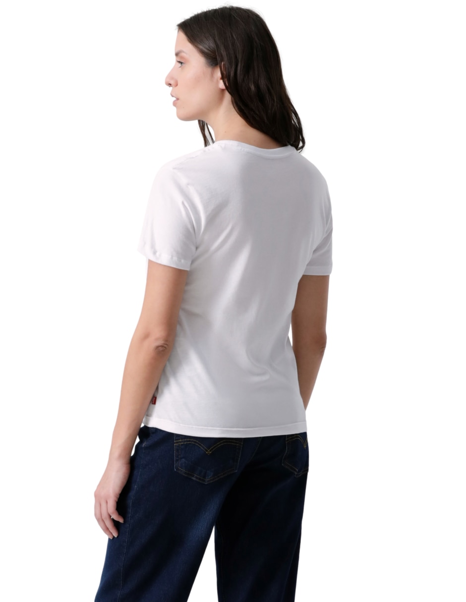 Playera manga corta cuello redondo mujer 4