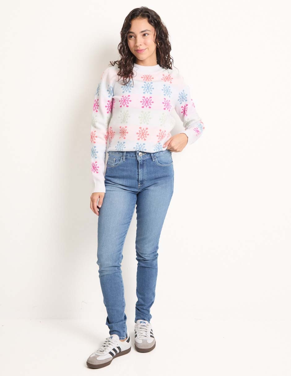 Jeans skinny LUCYVINT2522108 corte cintura alta para mujer 3