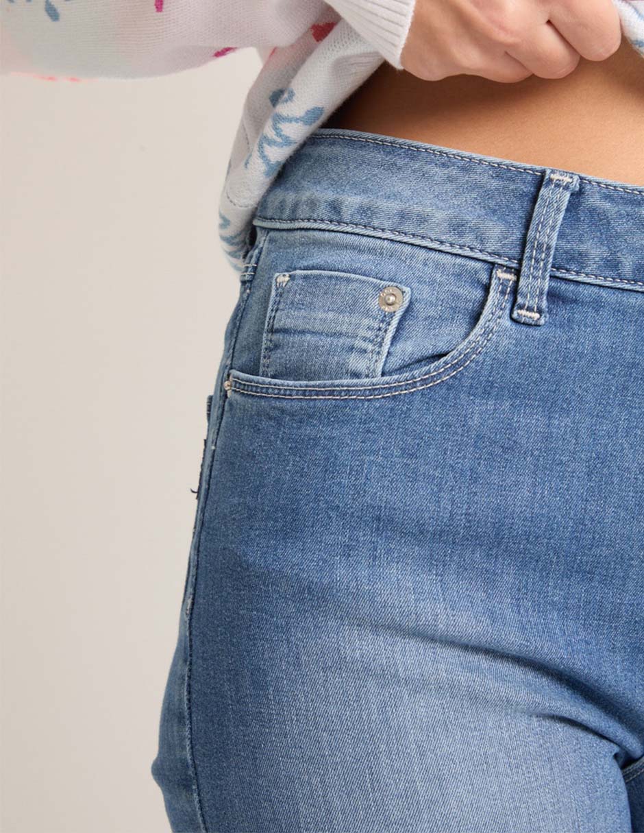 Jeans skinny LUCYVINT2522108 corte cintura alta para mujer 4