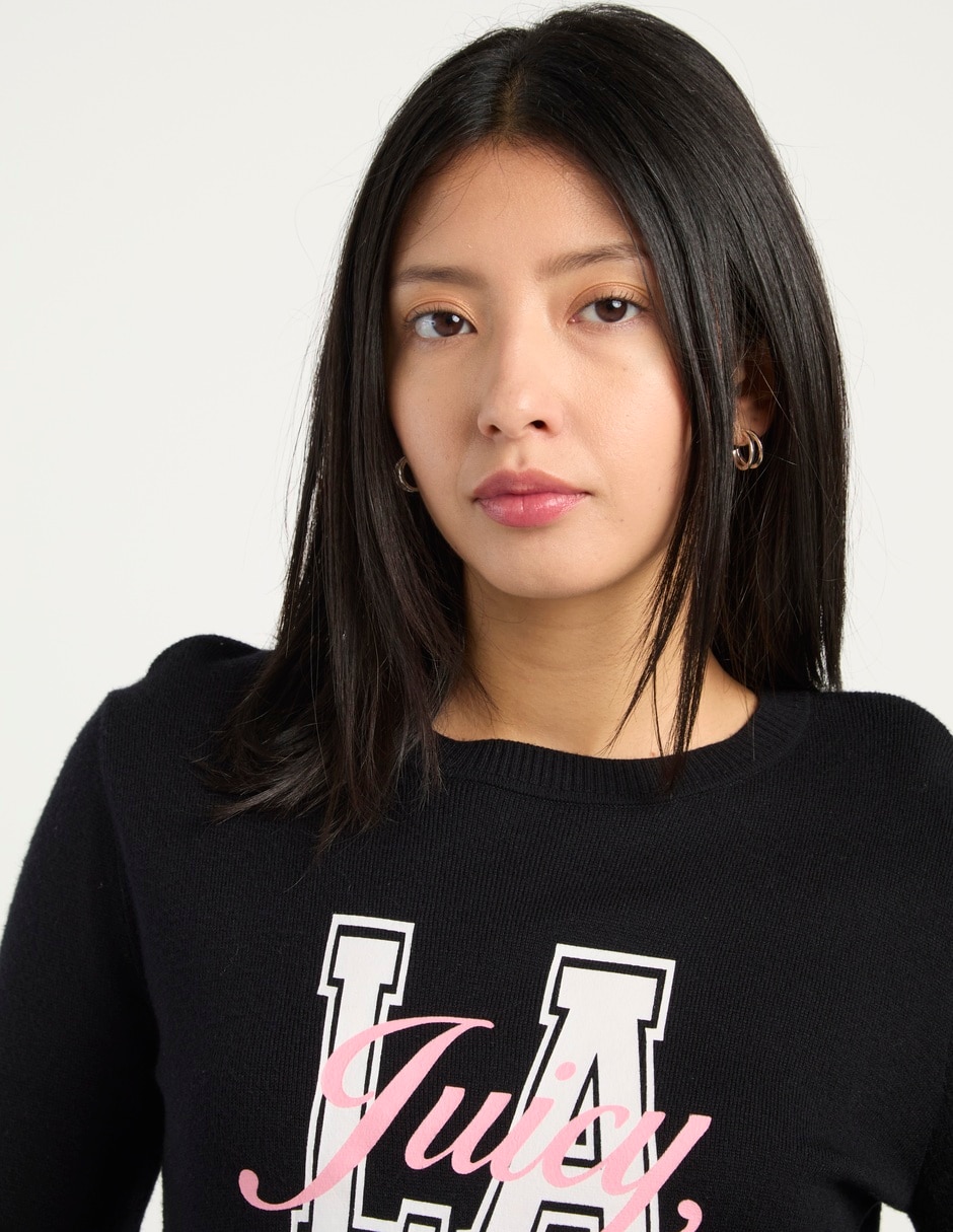 Sudadera cuello redondo para mujer 4