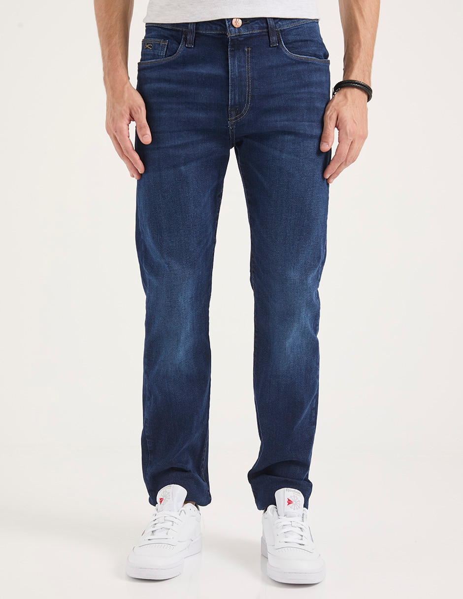 Jeans straight lavado obscuro para hombre Jeans straight lavado obscuro para hombre