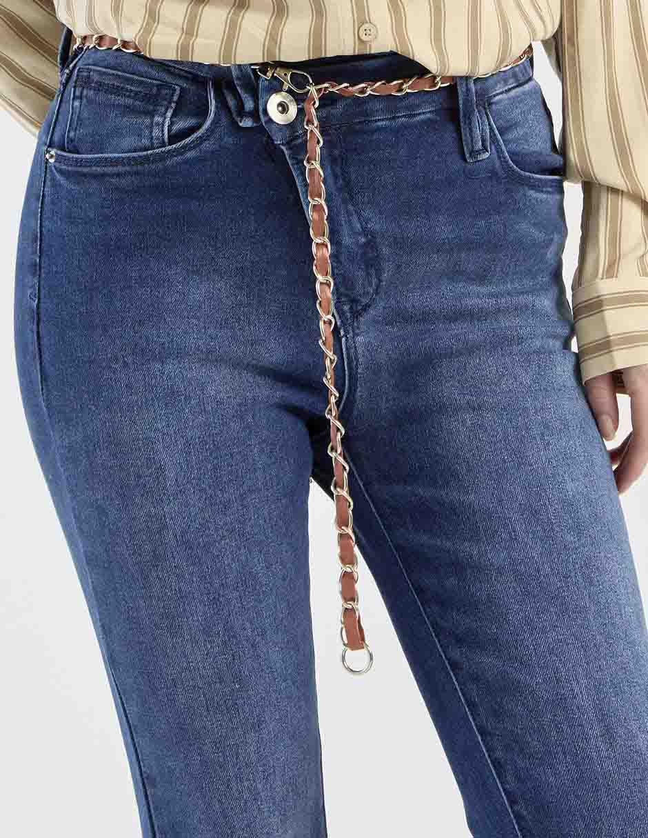 Jeans skinny bhi-2510-1365n corte cintura para mujer 4