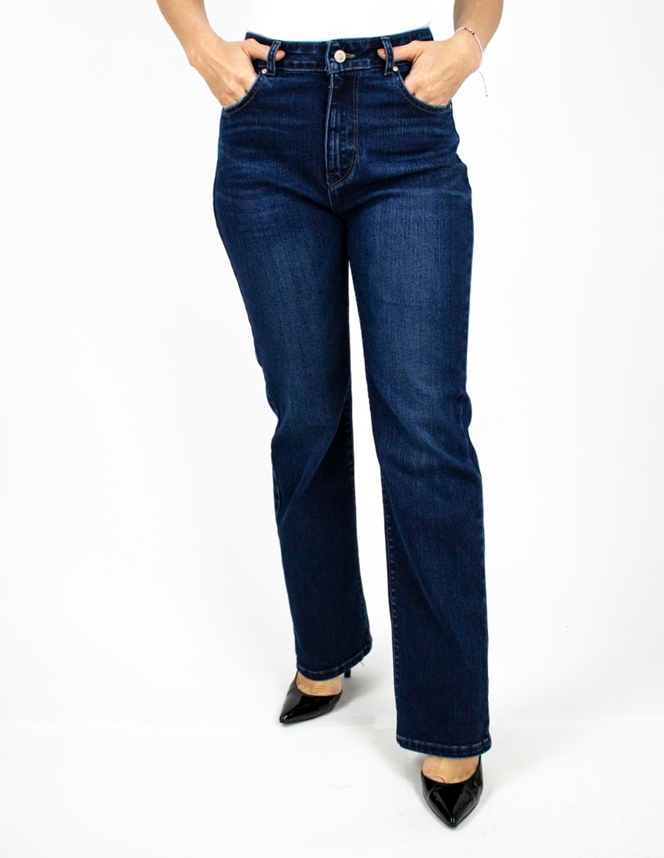 Jeans straight corte cintura para mujer Jeans straight corte cintura para mujer