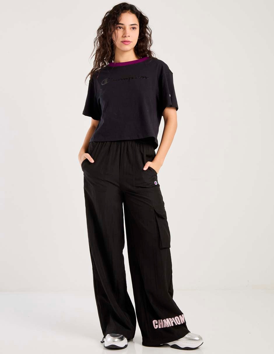 Pants regular con elástico para mujer 4