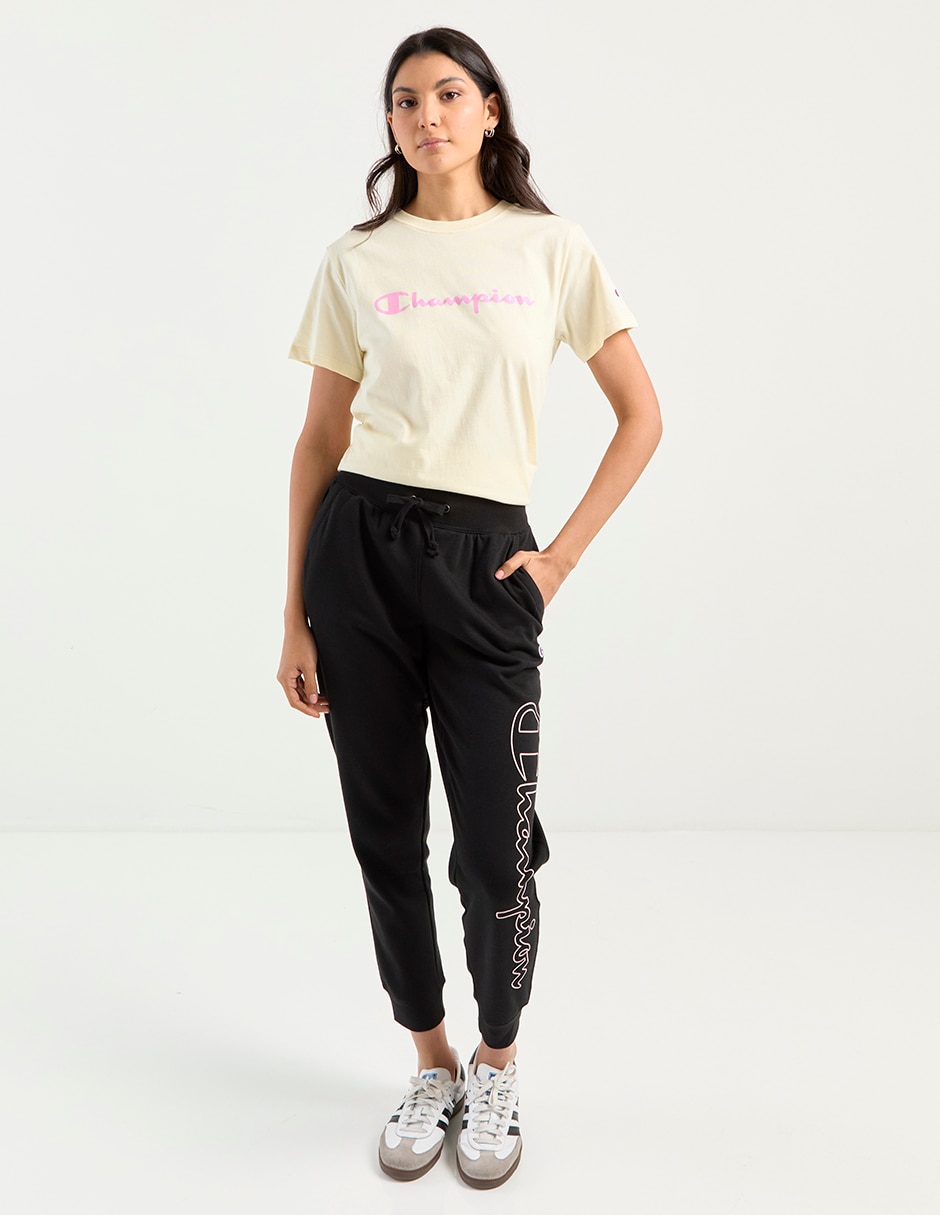 Playera manga corta Champion cuello redondo para mujer