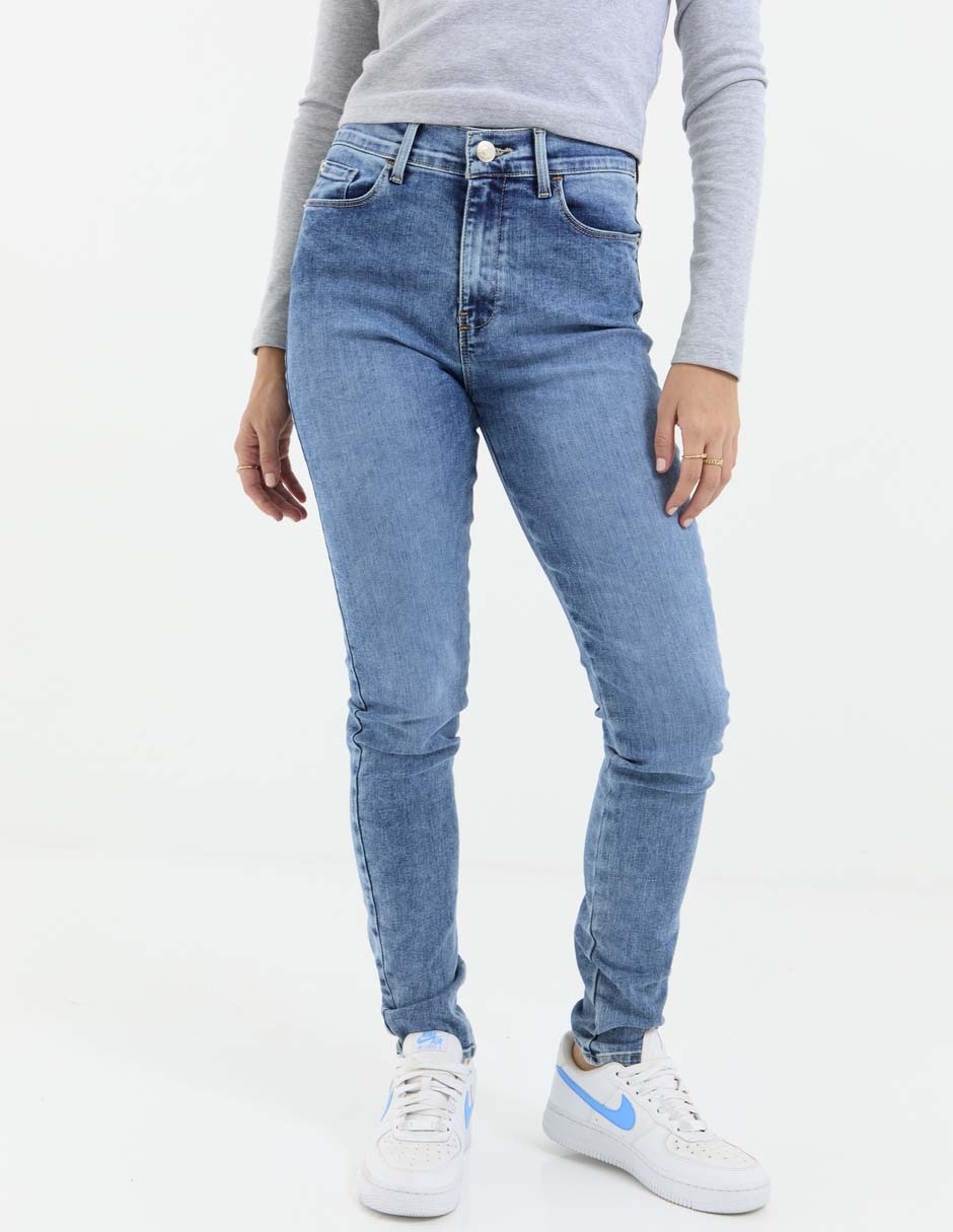Jeans skinny corte cintura alta para mujer Jeans skinny corte cintura alta para mujer