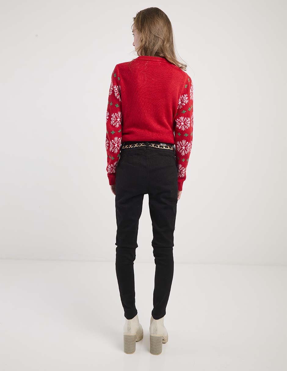 Jeans skinny BHI-2510-1359N corte cintura para mujer 2