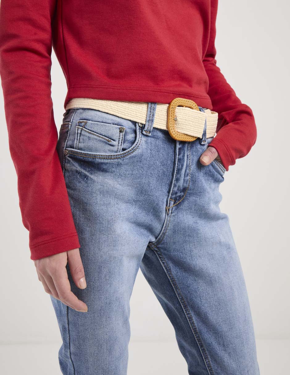 Jeans skinny BHI-2510-1374N corte cintura para mujer 4