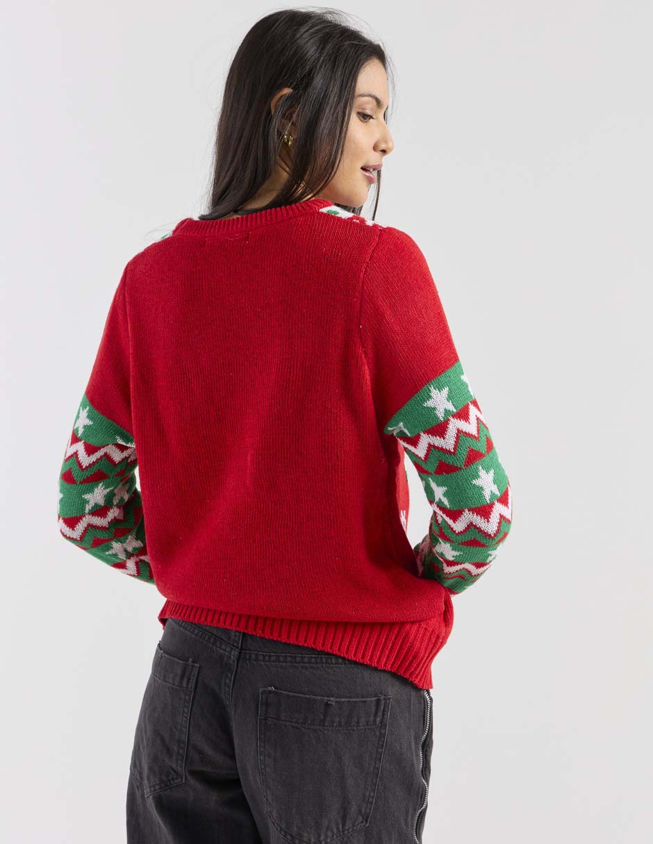 Suéter cuello redondo para mujer 4