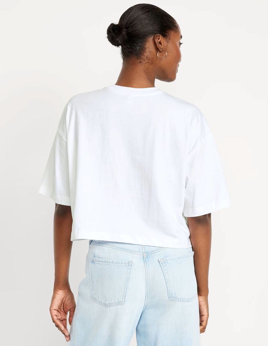 Playera manga corta cuello redondo para mujer 2