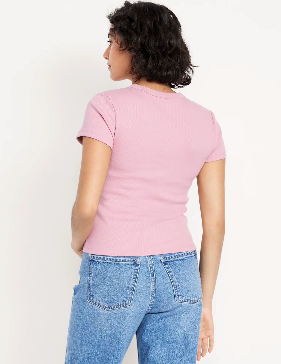 Playera manga corta Old Navy cuello redondo para mujer