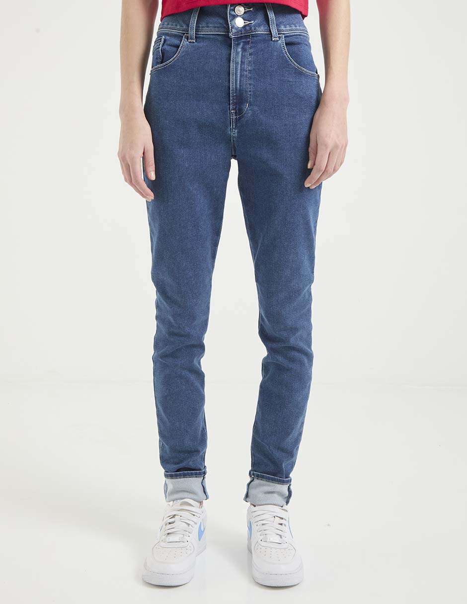 Jeans skinny corte cintura alta para mujer Jeans skinny corte cintura alta para mujer