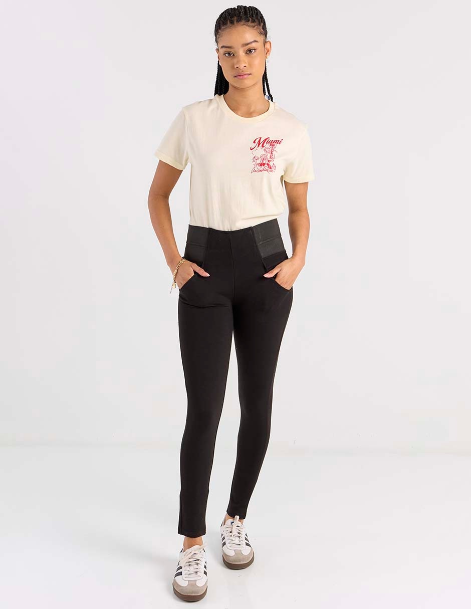 Playera manga corta cuello redondo mujer 4