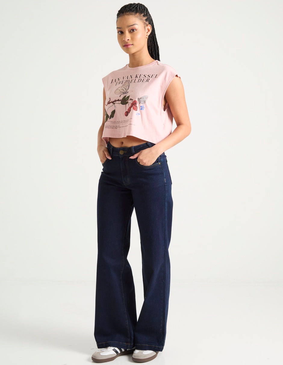 Jeans amplio para mujer