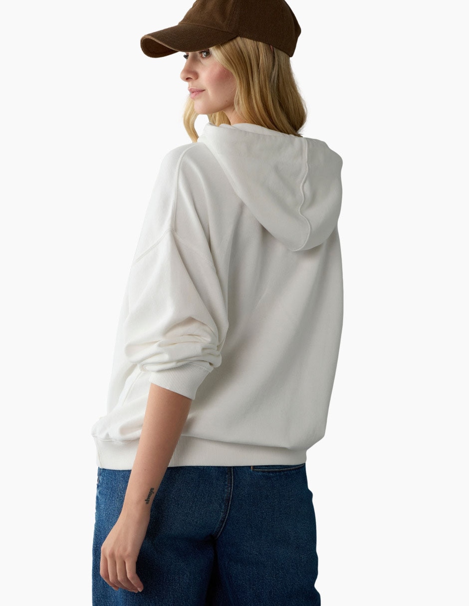 Sudadera con capucha y bolsa para mujer 2