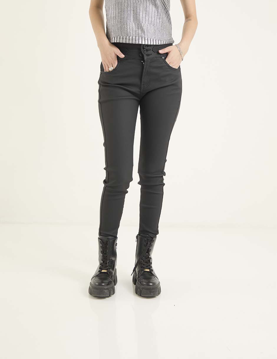 Jeans skinny corte cintura para mujer Jeans skinny corte cintura para mujer