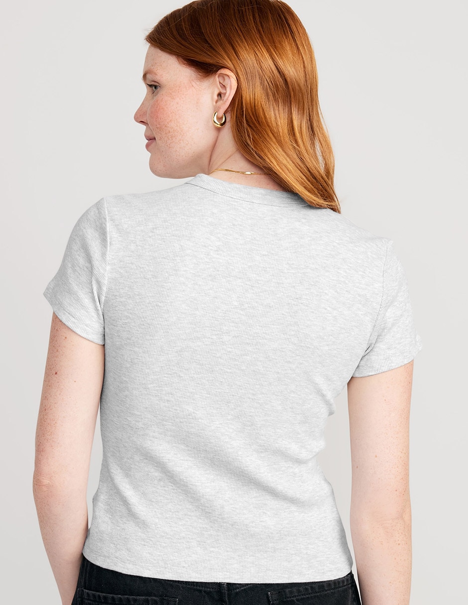 Playera manga corta Old Navy cuello redondo para mujer