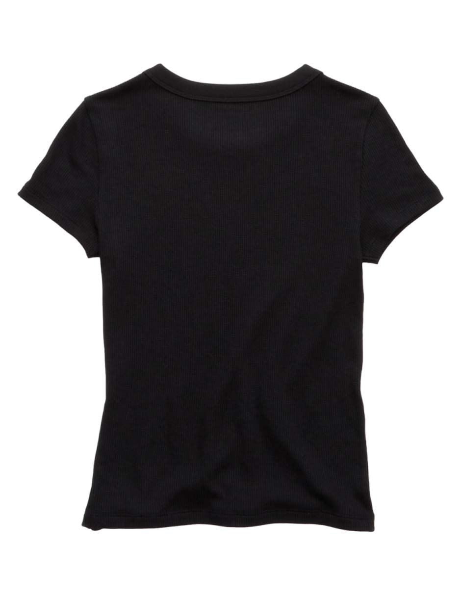 Playera manga corta American Eagle cuello redondo para mujer