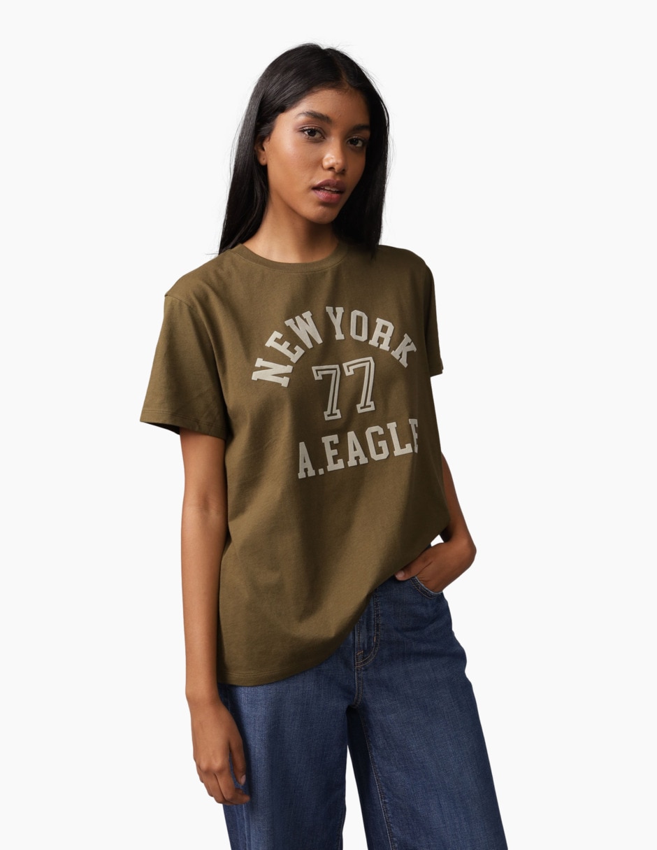 Playera manga corta cuello redondo para mujer Playera manga corta cuello redondo para mujer