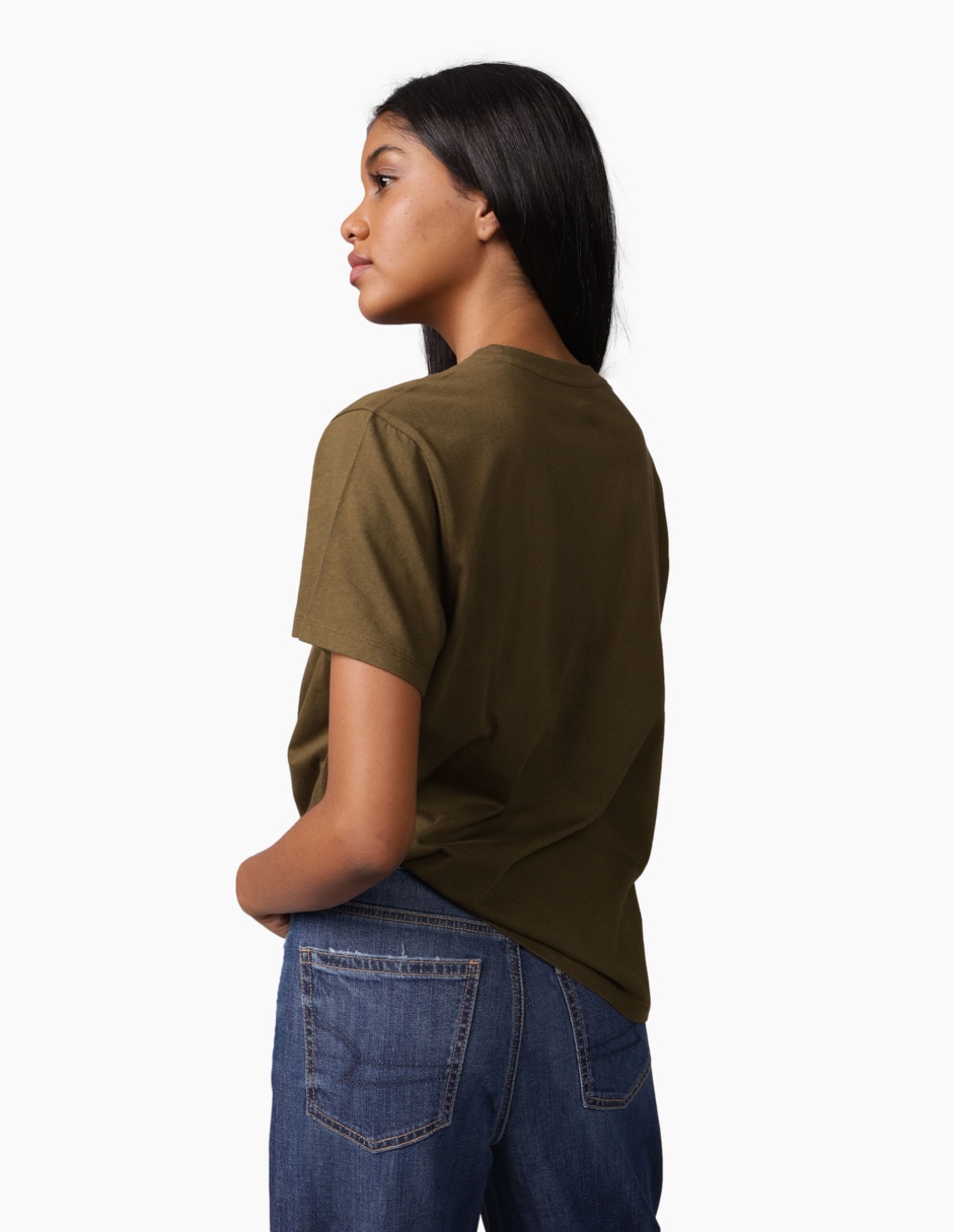 Playera manga corta American Eagle cuello redondo para mujer