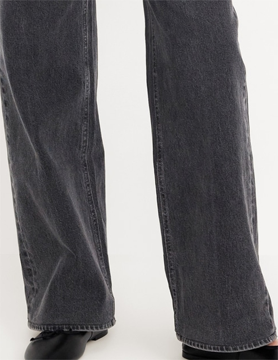 Jeans wide leg 508655-000 corte cintura para mujer 3