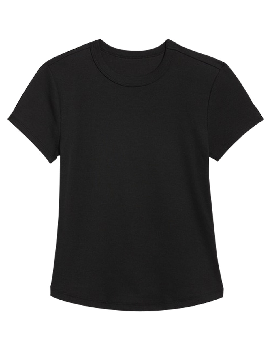 Playera manga corta cuello redondo para mujer 3