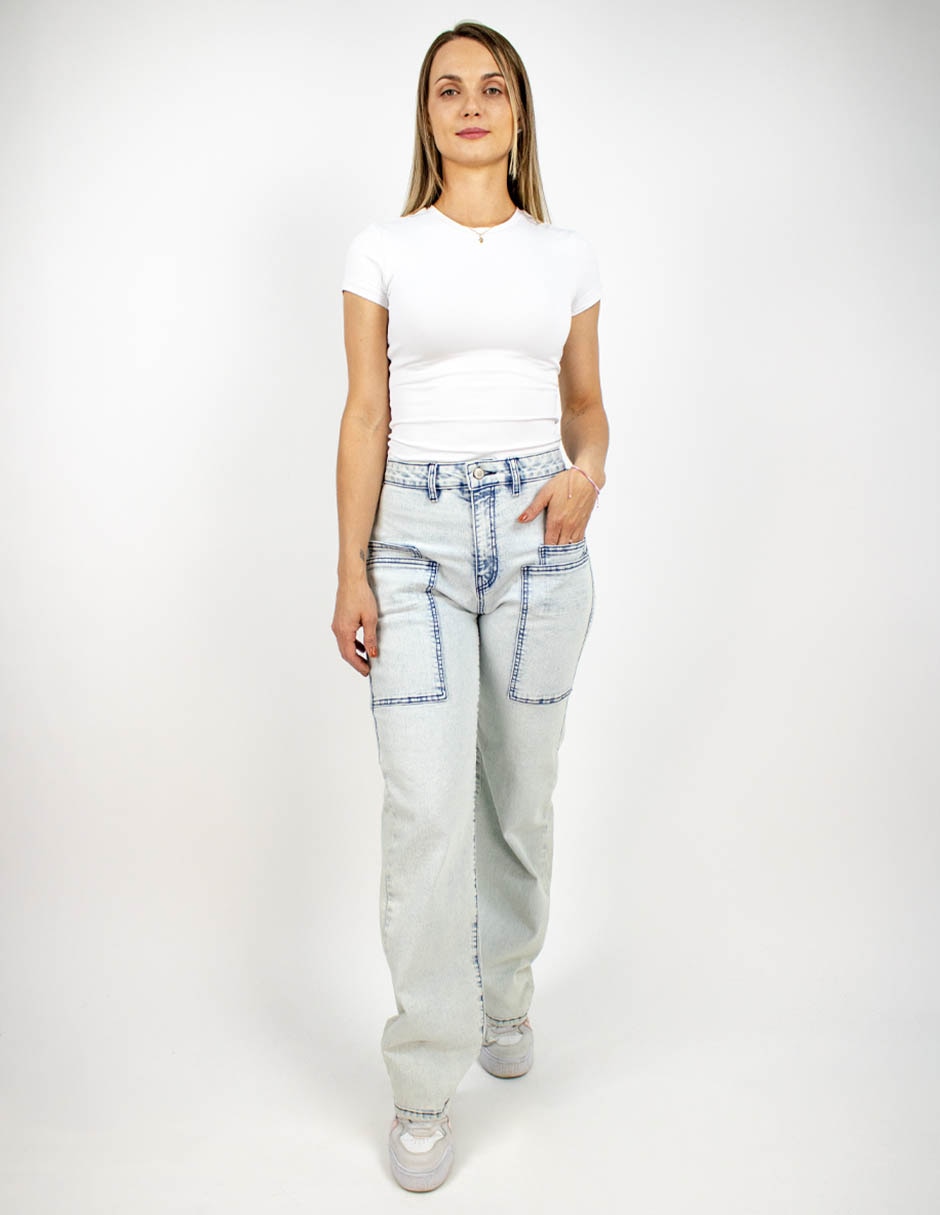 Jeans straight para mujer