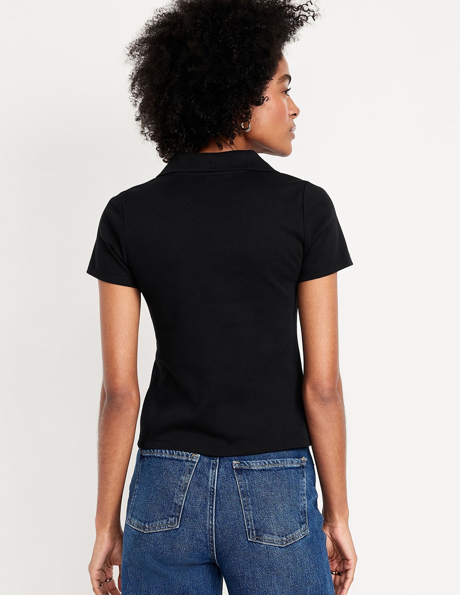 Blusa manga corta para mujer 4
