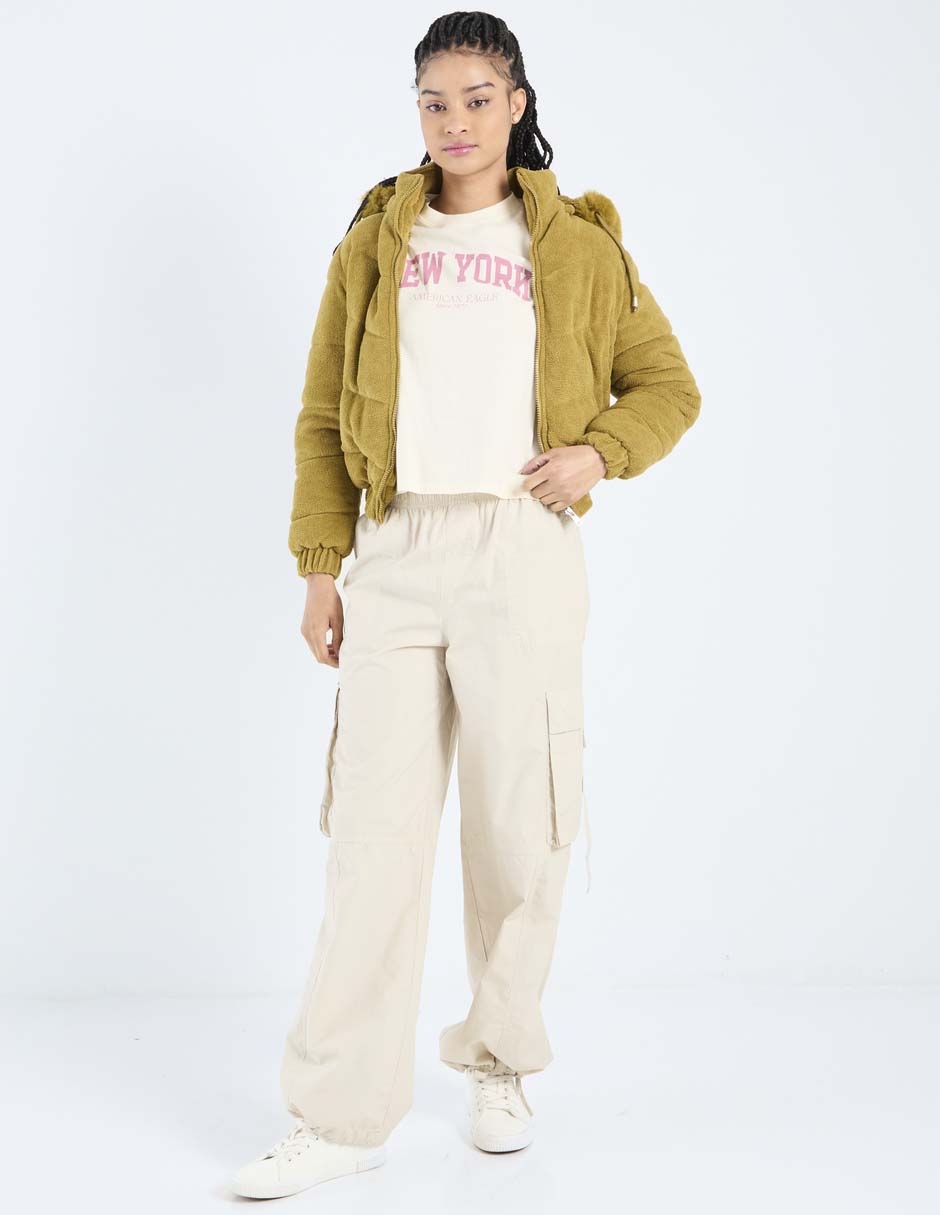 Playera manga corta American Eagle Tees cuello redondo para mujer
