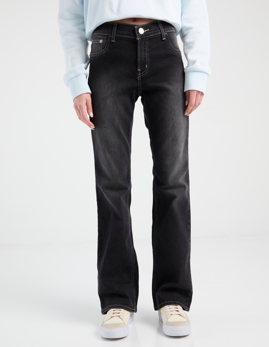 Jeans straight corte cadera para mujer Jeans straight corte cadera para mujer