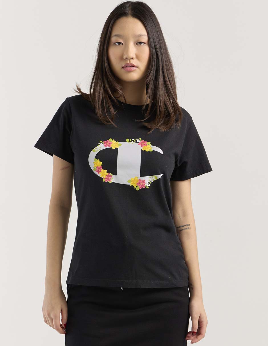 Playera manga corta cuello redondo para mujer Playera manga corta cuello redondo para mujer