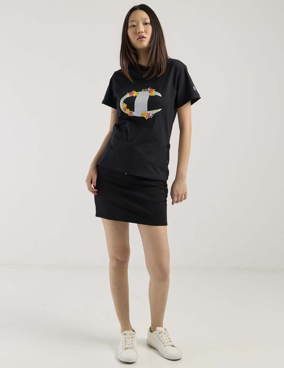 Playera manga corta cuello redondo para mujer 3