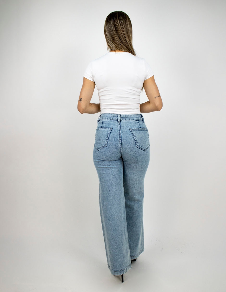 Jeans wide leg para mujer