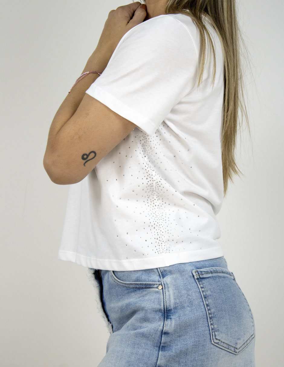 Playera manga corta cuello redondo mujer 2