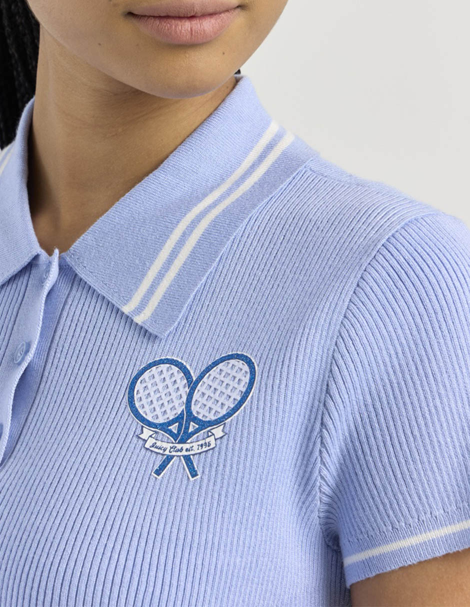Playera tipo polo para mujer