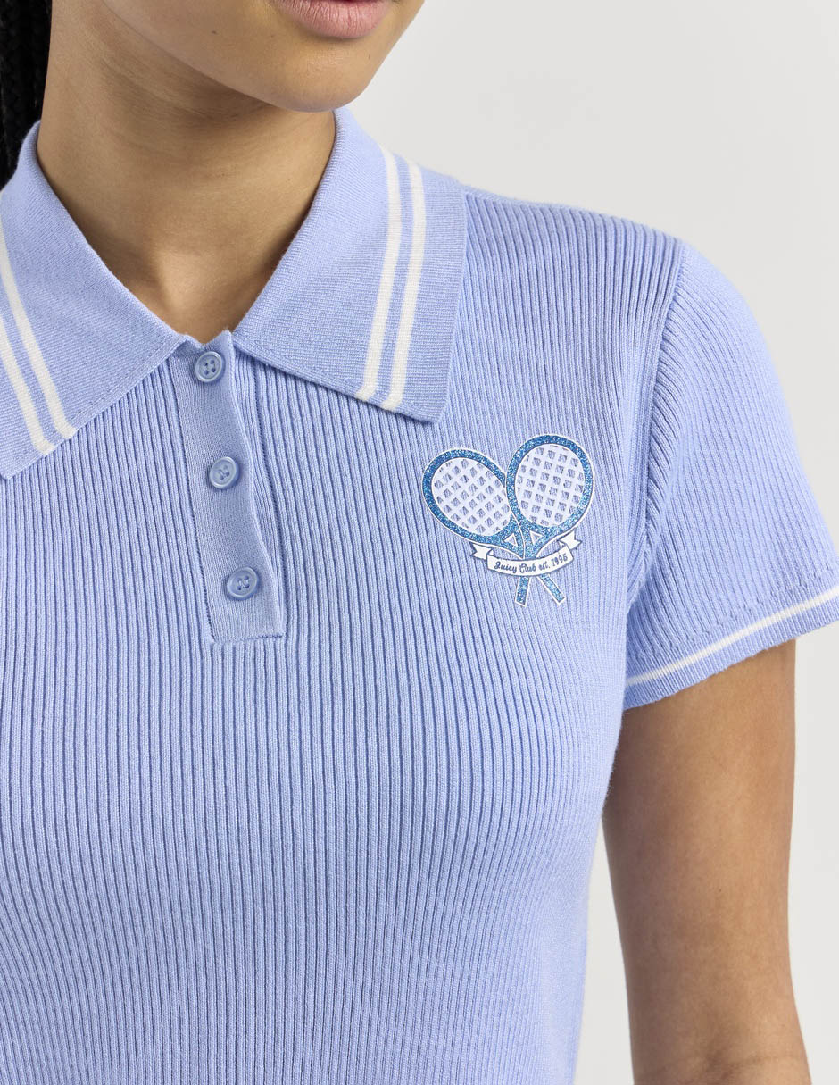 Playera tipo polo para mujer
