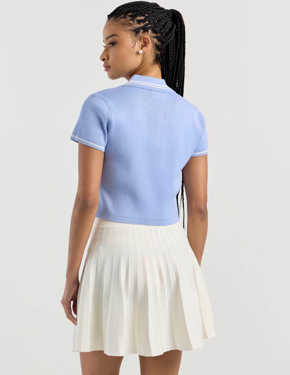 Playera tipo polo para mujer